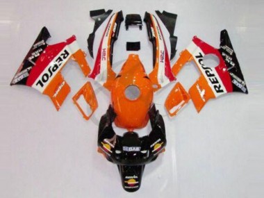 Best 1991-1994 Honda CBR600 F2 Motorcycle Fairings - Orange White Red Glossy Black Repsol UK