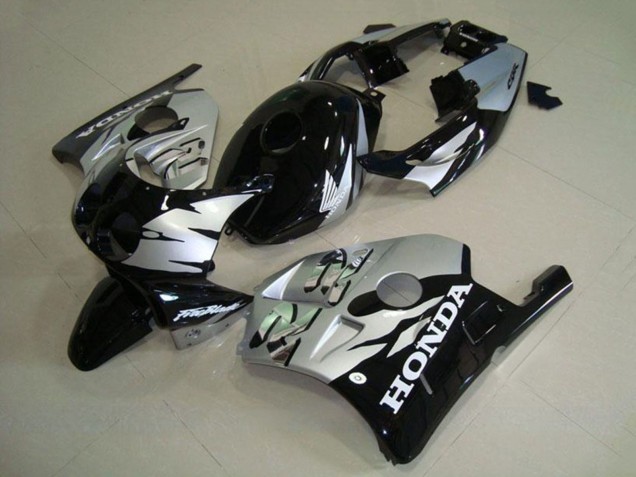 1990-1998 Honda CBR250RR MC22 Motorcycle Fairings - Silver Glossy Black UK