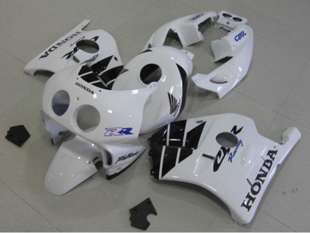 1990-1998 Honda CBR250RR MC22 Motorcycle Fairings - White Glossy Black UK