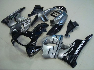 Best 1996-1997 Honda CBR900RR 893 Motorcycle Fairings - Silver Glossy Black UK