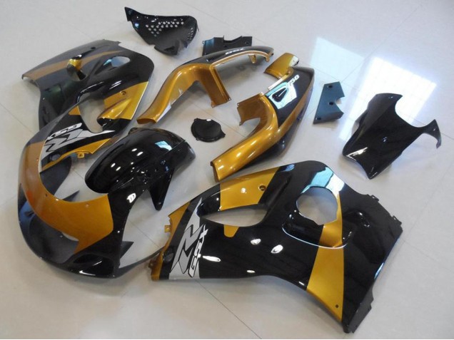 1996-2000 Suzuki GSXR 600 Motorcycle Fairings - Gold Black UK