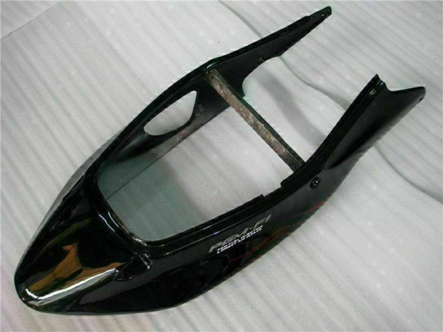 1996-2007 Honda CBR1100XX Blackbird Abs Motorcycle Fairing - Glossy Black Red Flame UK
