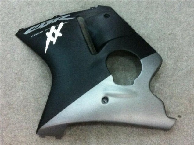 1996-2007 Honda CBR1100XX Blackbird Motorcycle Fairings - Matte Black Silver UK