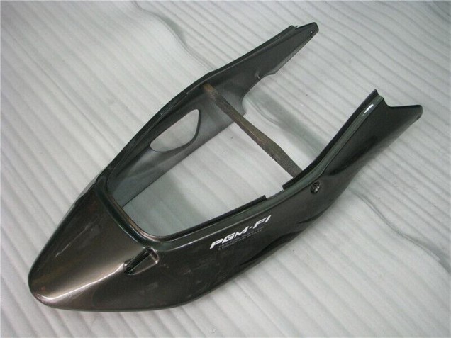1996-2007 Honda CBR1100XX Blackbird Motorcycle Fairings - Glossy Black Silver Flame UK