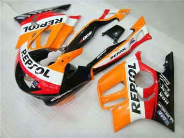 Best 1995-1996 Honda CBR600 F3 Motorcycle Fairing - Orange White Red Glossy Black Repsol UK