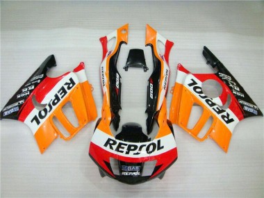 Best 1995-1996 Honda CBR600 F3 Motorcycle Fairing - Orange White Red Glossy Black Repsol UK