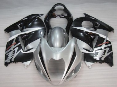 Best 1996-2007 Suzuki GSXR 1300 Hayabusa Motorcycle Fairings - Silver Black UK