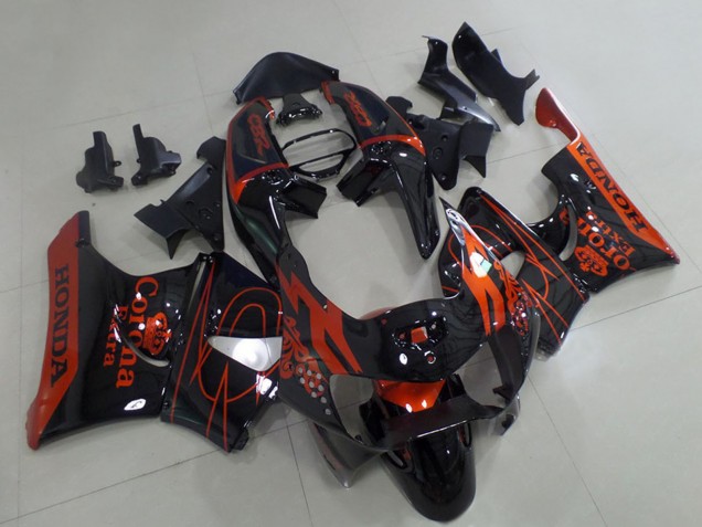 1998-1999 Honda CBR900RR 919 Motorcycle Fairings - Glossy Black Red Corona UK