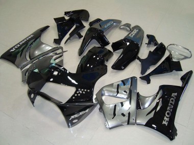 Best 1998-1999 Honda CBR900RR 919 Motorcycle Fairings - Silver Glossy Black UK