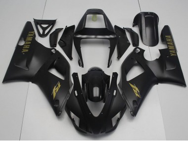 Best 1998-1999 Yamaha YZF R1 Motorcycle Fairings - Glossy Black Matte Black Gold UK