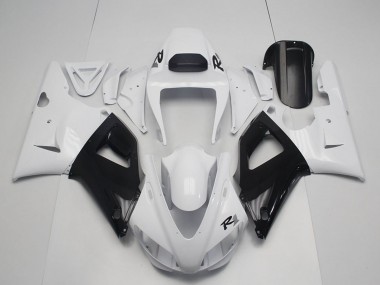 Best 1998-1999 Yamaha YZF R1 Motorcycle Fairings - Pearl White Black UK