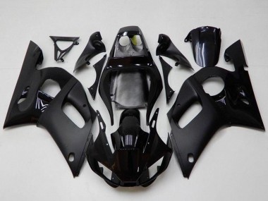 Best 1998-2002 Yamaha YZF R6 Motorcycle Fairings - Glossy Black Matte Black UK