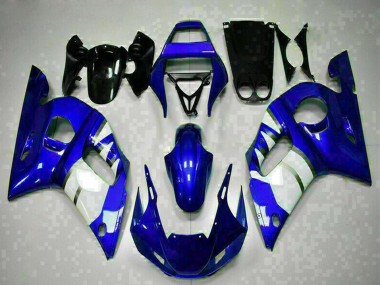 Best 1998-2002 Yamaha YZF R6 Motorcycle Fairings - Blue White UK