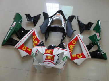 Best 2000-2001 Honda CBR900RR 929 Motorcycle Fairings - White Red Green Glossy Black San Carlo UK