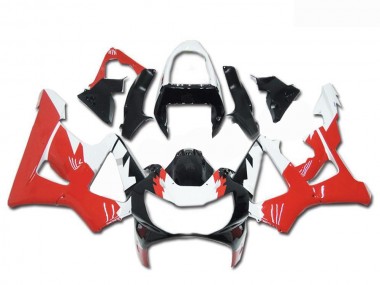 Best 2000-2001 Honda CBR900RR 929RR Motorcycle Fairings - White Red Glossy Black UK