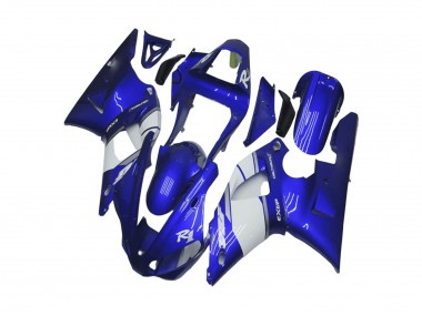 Best 2000-2001 Yamaha YZF R1 Motorcycle Fairing - Blue White UK