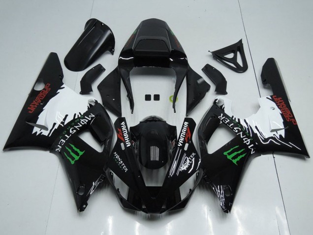 2000-2001 Yamaha YZF R1 Motorcycle Fairings - Glossy Black White Red Green Monster UK