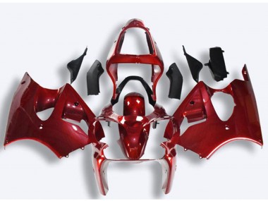 Best 2000-2002 Kawasaki ZX6R Motorcycle Fairings - Red UK