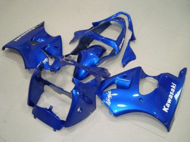 Best 2000-2002 Kawasaki ZX6R Motorcycle Fairings - Blue UK