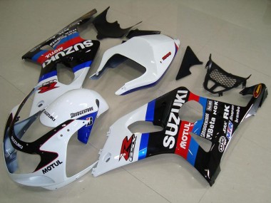 Best 2000-2002 Suzuki GSXR 1000 Motorcycle Fairings - White Blue Black Red Motul UK