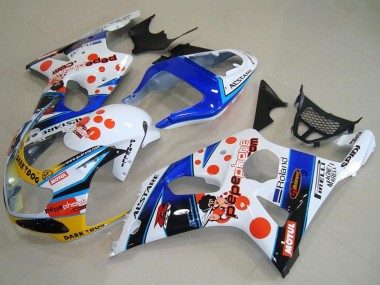 Best 2000-2002 Suzuki GSXR 1000 Motorcycle Fairings - White Blue Red Yellow Black Dark Dog Motul Pepe Phone UK