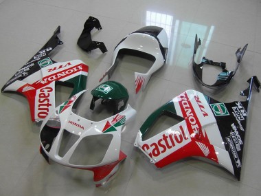 Best 2000-2006 Honda VTR1000 Bike Fairings - White Red Green Glossy Black Castrol UK