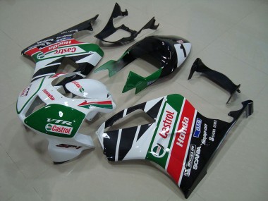 Best 2000-2006 Honda VTR1000 Bike Fairing - White Red Green Glossy Black Castrol UK