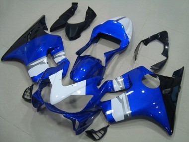 Best 2001-2003 Honda CBR600 F4i Motorcycle Fairings - White Blue Glossy Black UK