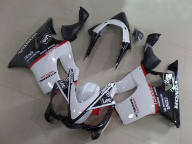 Best 2001-2003 Honda CBR600 F4i Motorcycle Fairings - White Red Glossy Black Carrera Lee UK