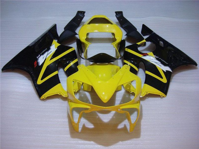 2001-2003 Honda CBR600 F4i Motorcycle Fairing - Yellow Glossy Black UK