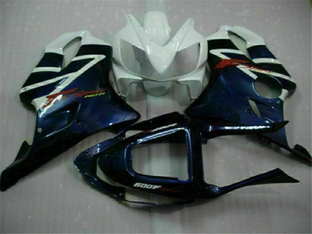 2001-2003 Honda CBR600 F4i Motorcycle Fairings - White Blue Black Stripe UK