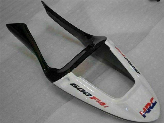 2001-2003 Honda CBR600 F4i Motorcycle Fairings - White Yellow Glossy Black Playboy UK