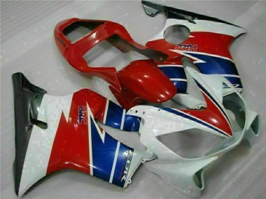 Best 2001-2003 Honda CBR600 F4i Motorcycle Fairing - White Red Blue Black UK