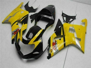 Best 2001-2003 Suzuki GSXR 600/750 Motorcycle Fairings - Yellow Black UK