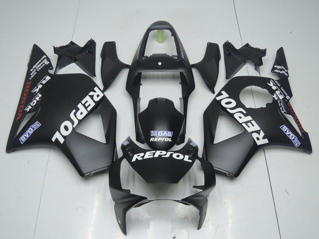 2002-2003 Honda CBR900RR 954 Motorcycle Fairings - Matte Black Repsol UK