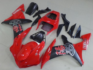 Best 2002-2003 Yamaha YZF R1 Motorcycle Fairings - Red Matte Black UK