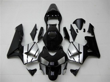 Best 2003-2004 Honda CBR600RR Motorcycle Fairings - Silver Glossy Black Stripe UK