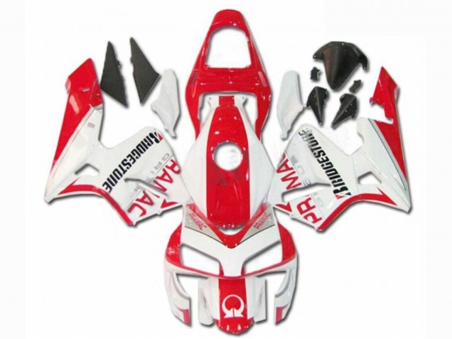 2003-2004 Honda CBR600RR Motorcycle Fairings - White Red Pramac Bridgestone UK