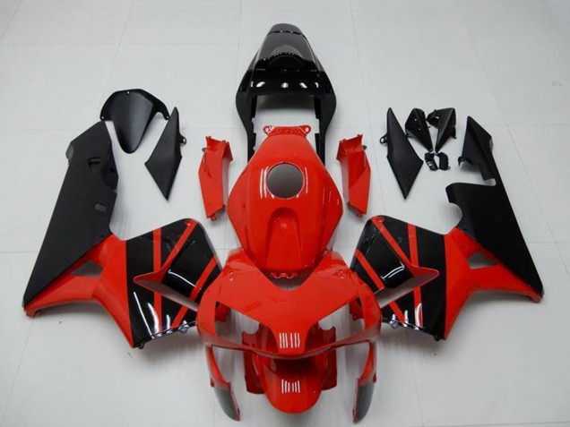 2003-2004 Honda CBR600RR Motorcycle Fairings - Red Glossy Black OEM Style UK
