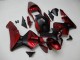 2003-2004 Honda CBR600RR Motorcycle Fairings - Red Matte Black Stripe UK