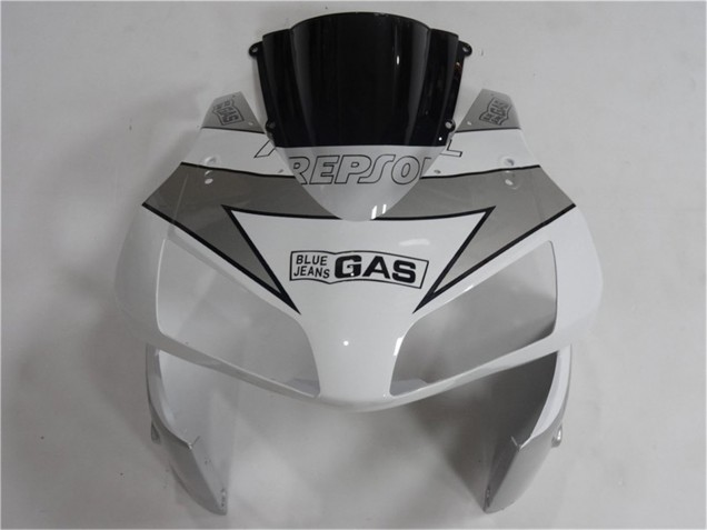 2003-2004 Honda CBR600RR Motorcycle Fairing - White Silver Black Repsol UK