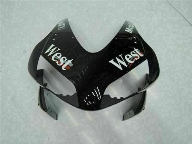 2003-2004 Honda CBR600RR Motorcycle Fairings - Glossy Black White West Mobil UK