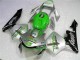 2003-2004 Honda CBR600RR Motorcycle Fairing - Silver Green Glossy Black UK