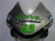 2003-2004 Honda CBR600RR Motorcycle Fairing - Silver Green Glossy Black UK