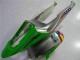 2003-2004 Honda CBR600RR Motorcycle Fairing - Silver Green Glossy Black UK