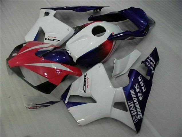 2003-2004 Honda CBR600RR Motorcycle Fairing - White Red Blue UK