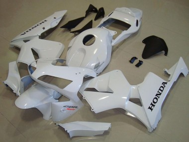 Best 2003-2004 Honda CBR600RR Motorcycle Fairings - White Black Decal UK