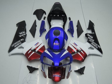 Best 2003-2004 Honda CBR600RR Motorcycle Fairings - White Red Blue Glossy Black HRC UK