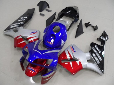 Best 2003-2004 Honda CBR600RR Motorcycle Fairings - Silver Red Blue Glossy Black HRC UK