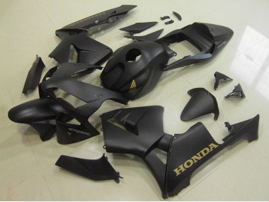 Best 2003-2004 Honda CBR600RR Motorcycle Fairings - Matte Black Gold Decal UK